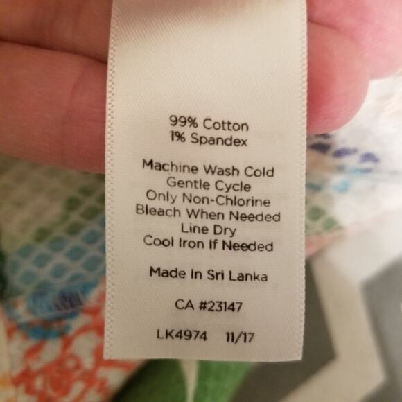 Talbots Size 2 Petite Floral Butterfly Print Pencil Skirt - Picture 8 of 8